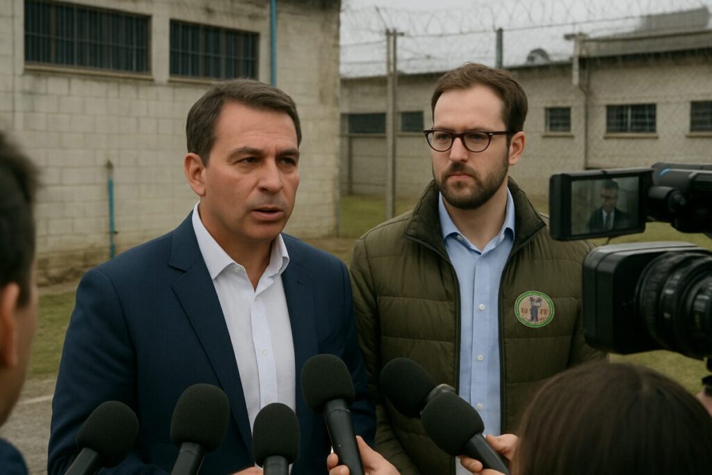 Flávio visita Filipe Martins na prisão e acusa Moraes de comandar “gabinete da perseguição”