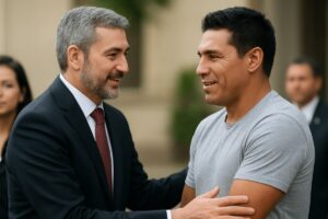 Presidente do Paraguai se encontra com Cabañas: 'Está muito bem'