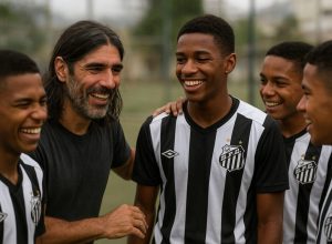 Loco Abreu se rende ao talento dos Meninos da Vila: 'Melhor time do Brasil'
