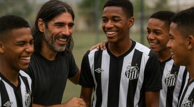 Loco Abreu se rende ao talento dos Meninos da Vila: 'Melhor time do Brasil'